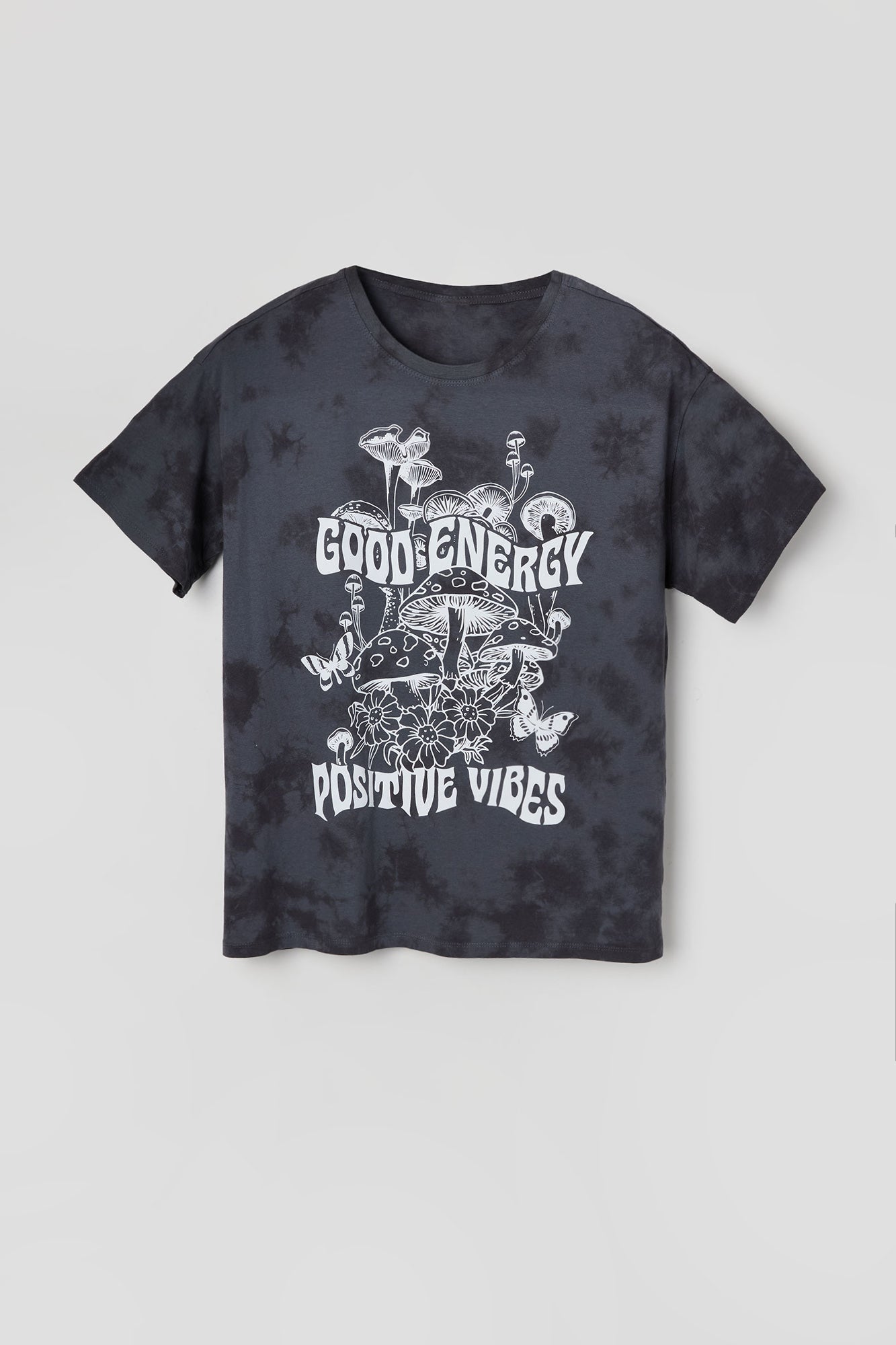 Good Energy Graphic Tie Dye Boyfriend T-Shirt