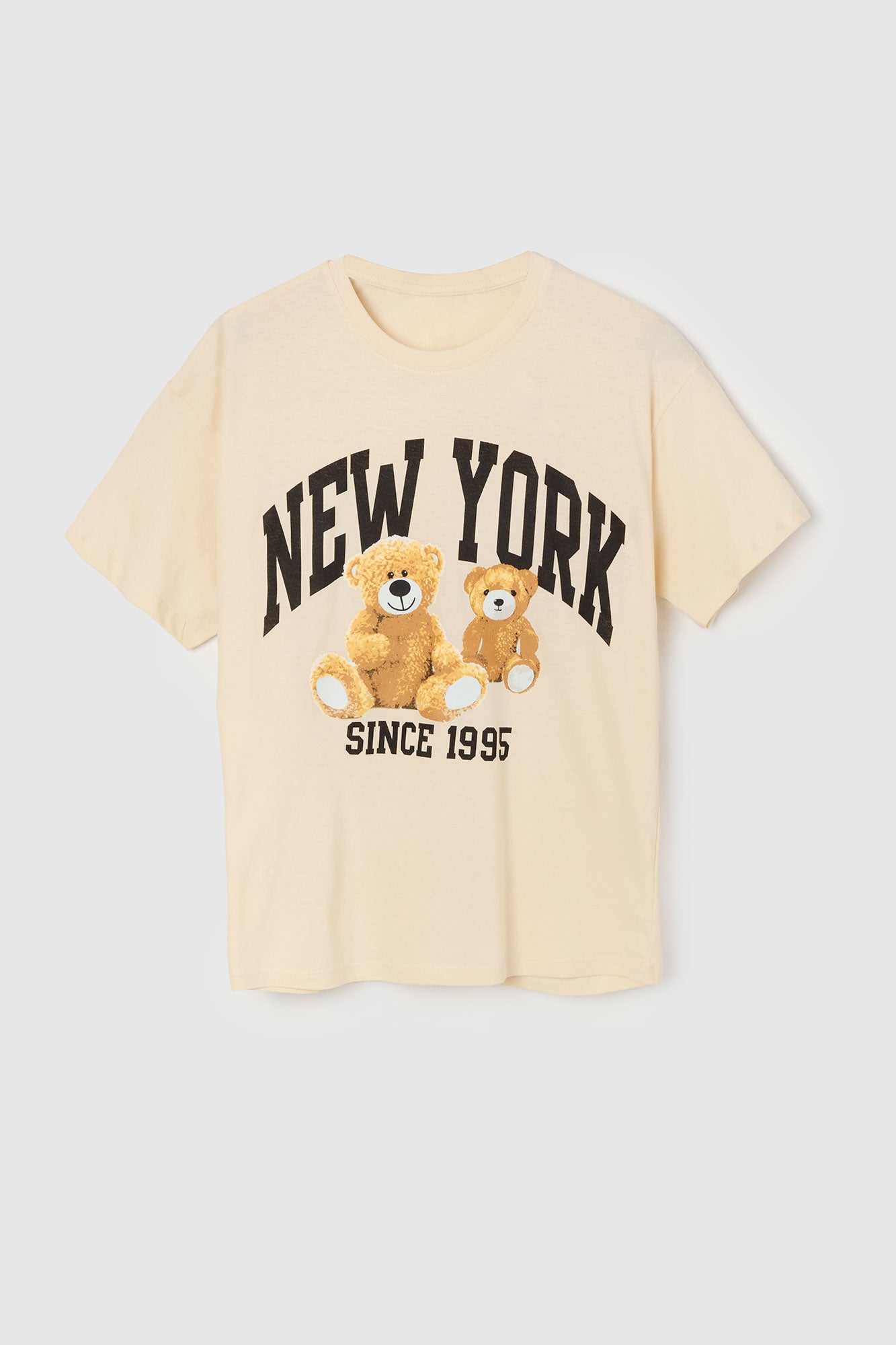 T-shirt de coupe garçonne à imprimé New York Bears