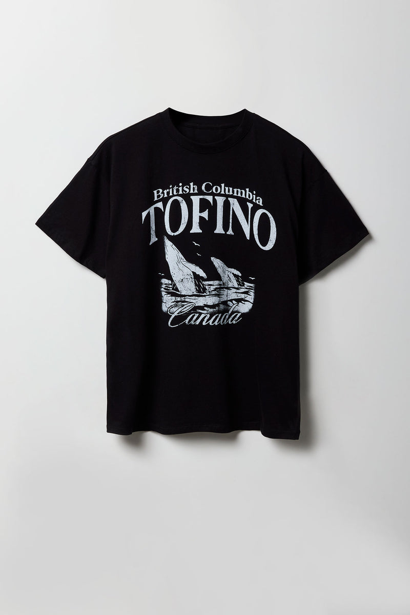 T-shirt coupe garçonne à imprimé Tofino