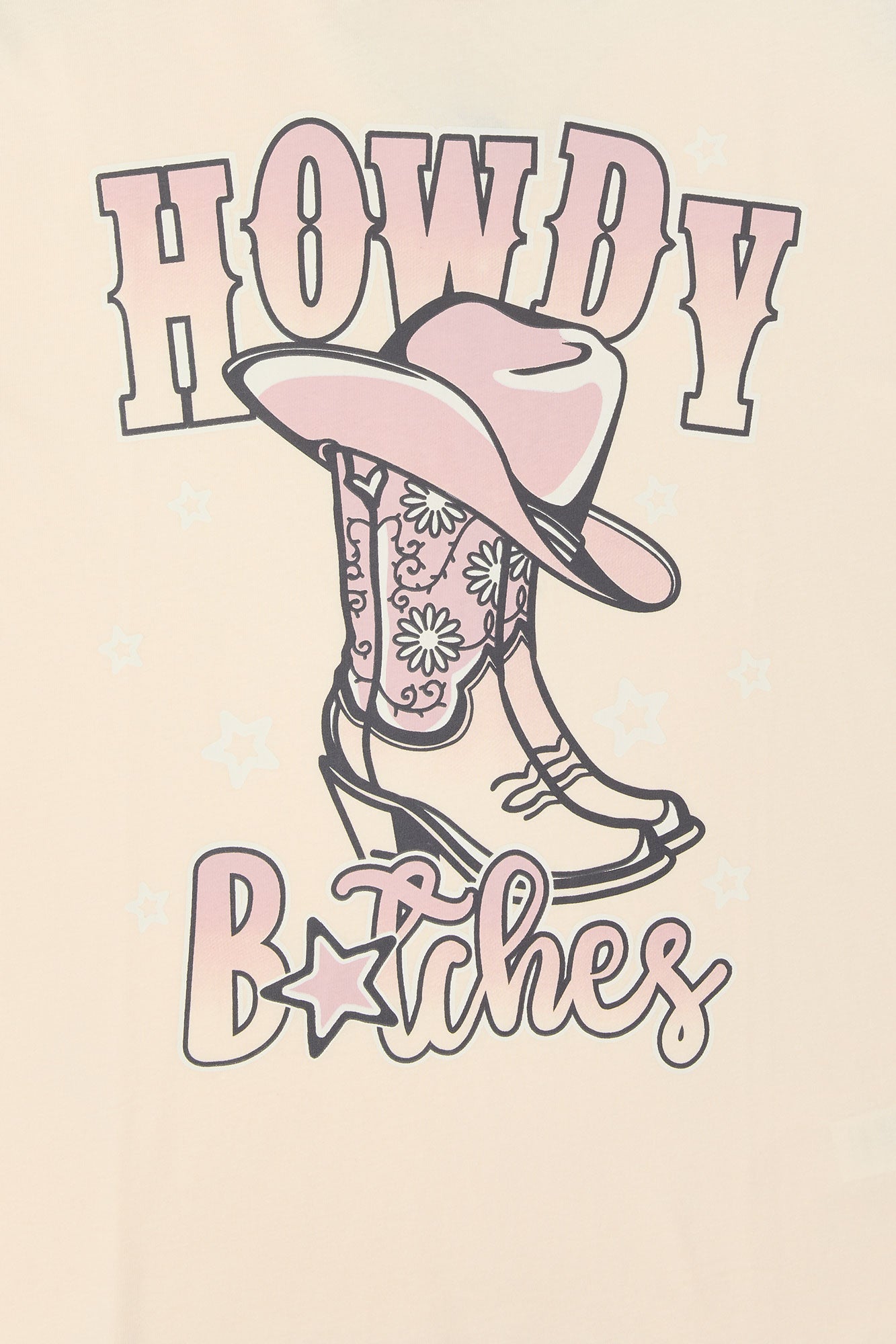 Howdy Btches Graphic Boyfriend T-Shirt
