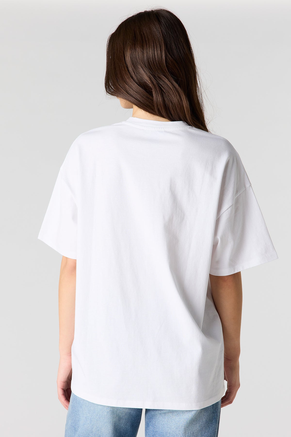 Vue alternative 2. T-shirt de coupe garçonne imprimé