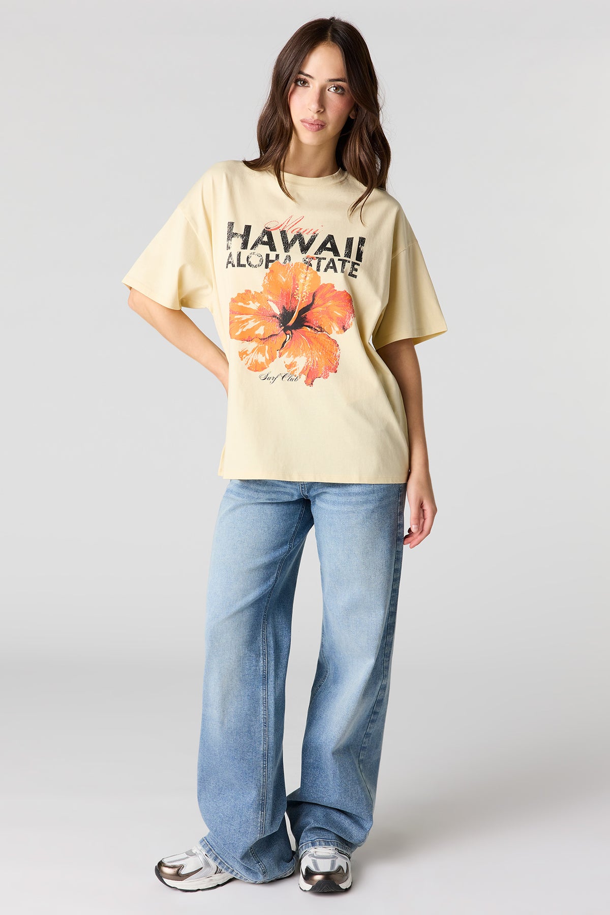 Vue alternative 3. T-shirt de coupe garçonne imprimé