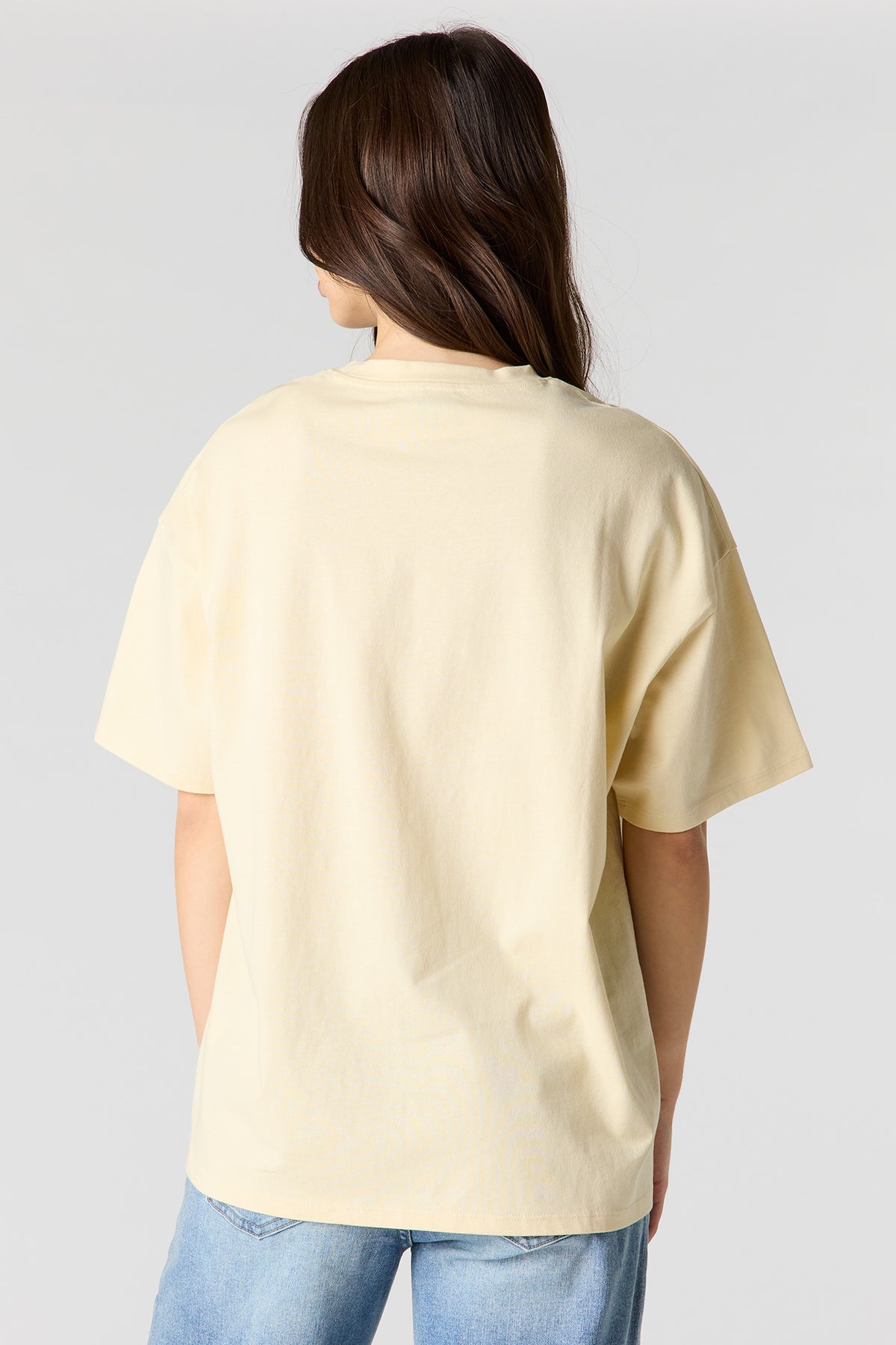 Vue alternative 2. T-shirt de coupe garçonne imprimé