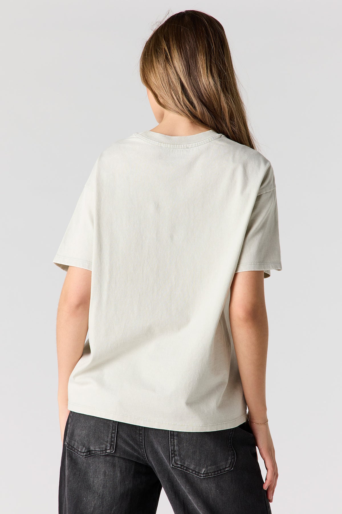 Vue alternative 2. T-shirt de coupe garçonne imprimé