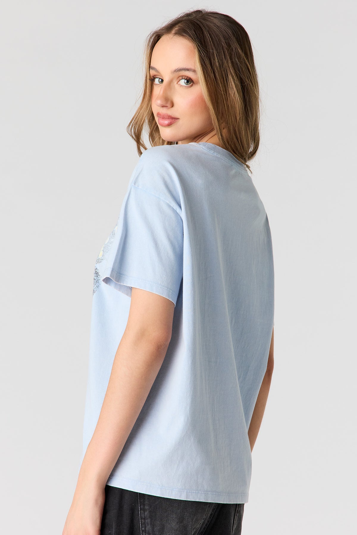 Vue alternative 2. T-shirt de coupe garçonne imprimé