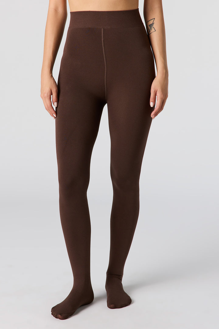 Faux Fur Lined Tights