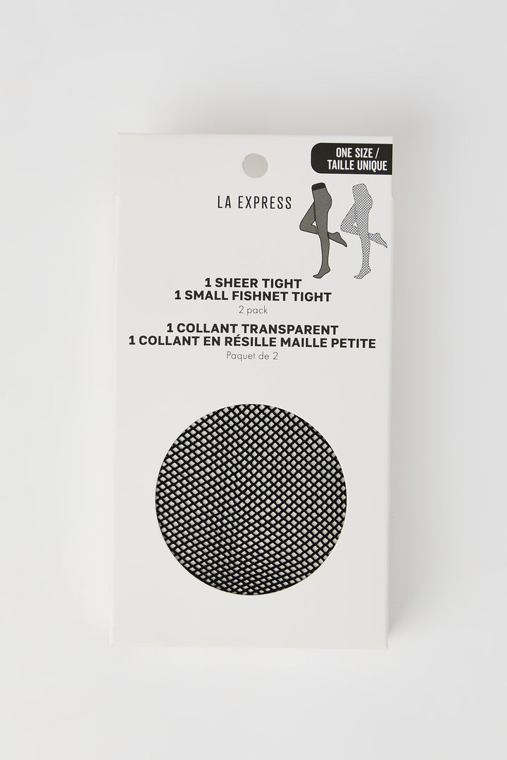 Collants diaphanes et résille (Paquet de 2)
