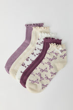 Bow Ruffle Socks (5 Pack)