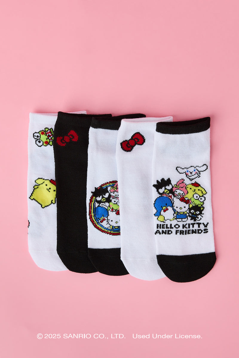 Socquettes à imprimé Hello Kitty® and Friends (5 paires)