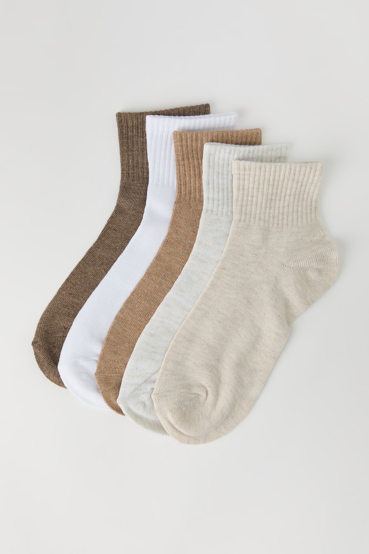 Marled Socks (5 Pack) - Oatmeal