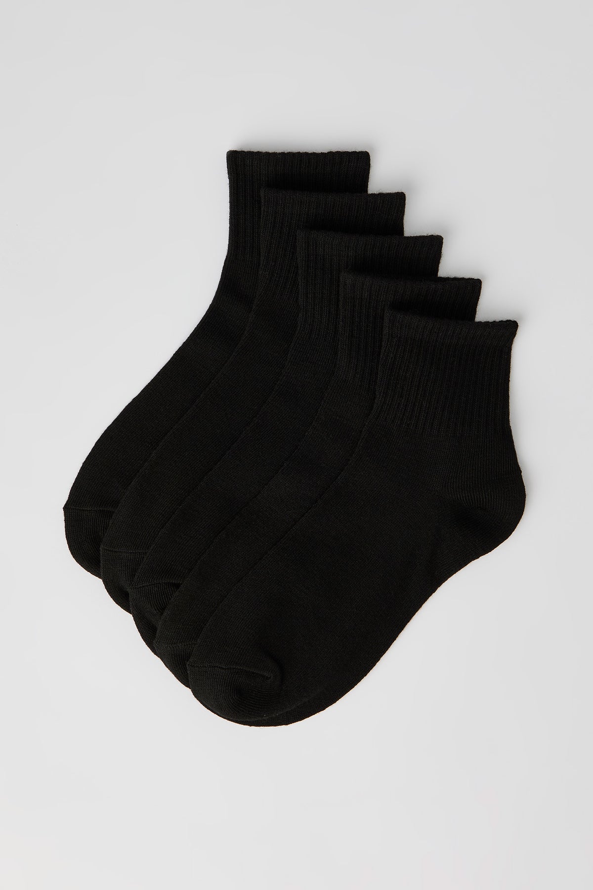 Chaussettes avec revers côtelé (5 paires)
