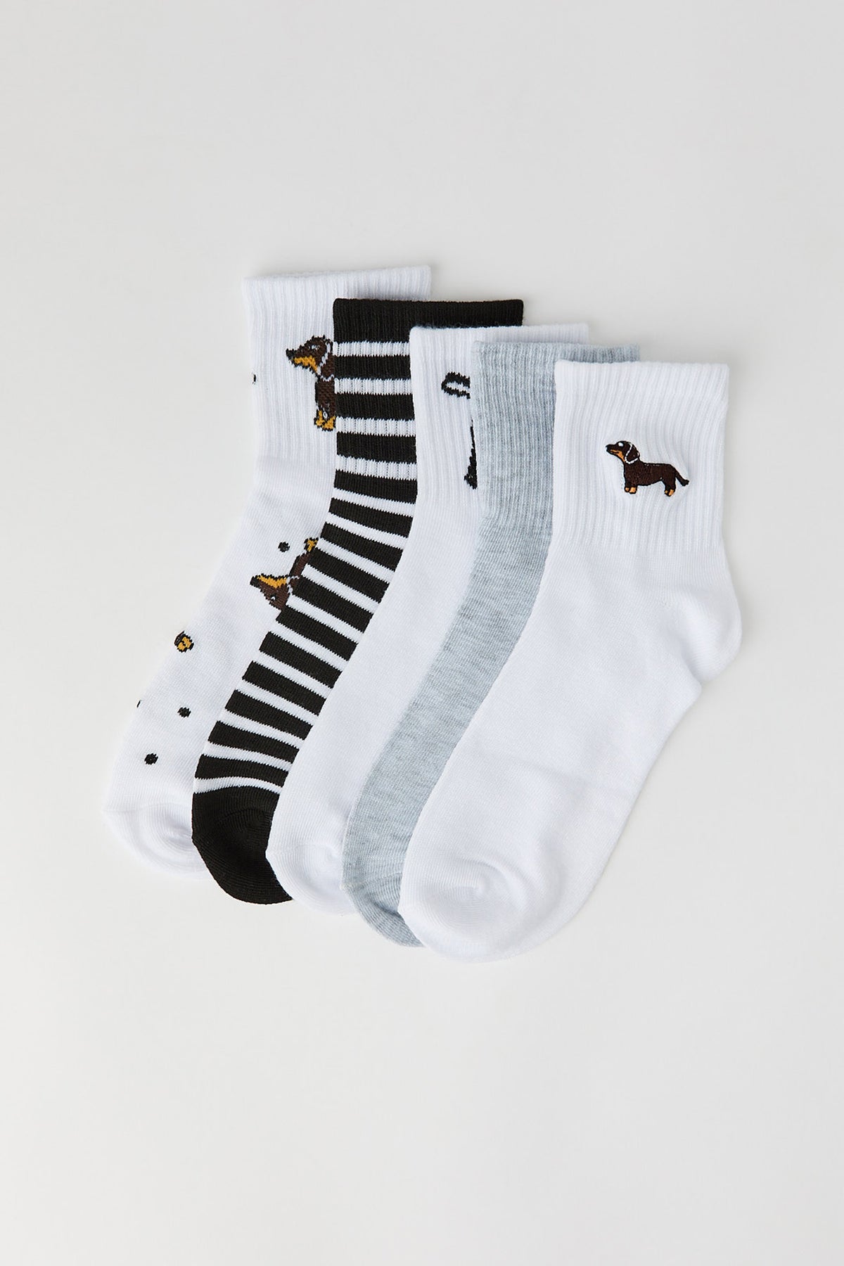Quarter Socks (5 Pack) - Black