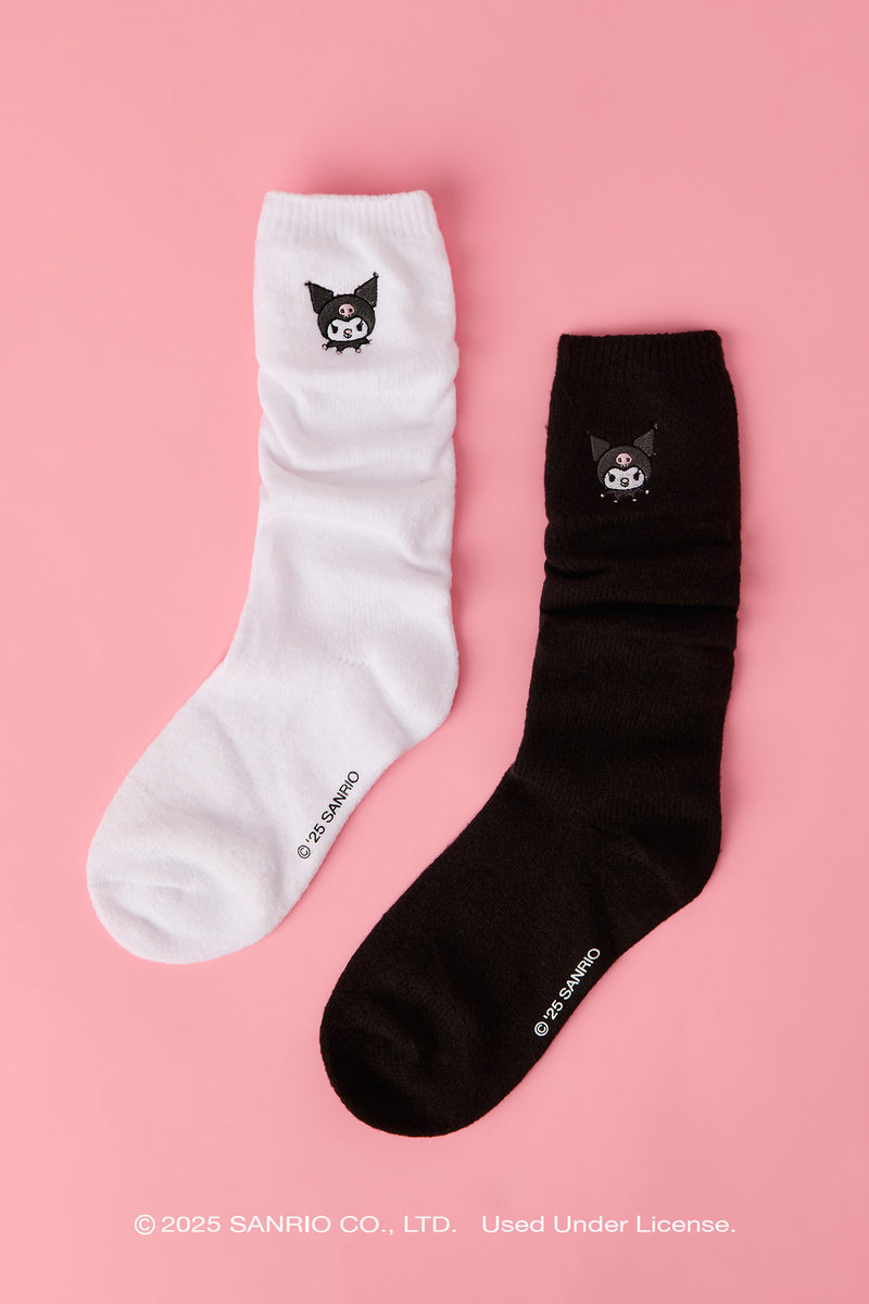 Chaussettes amples avec motif brodé Kuromi™