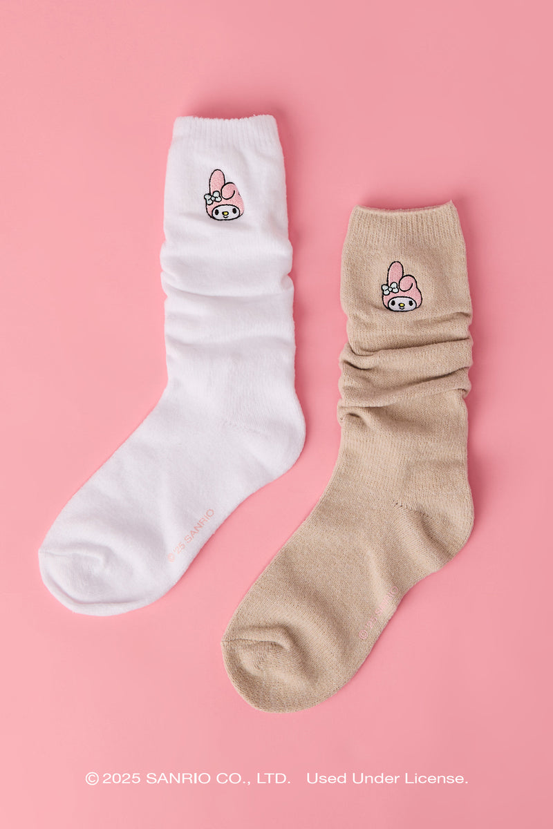 Chaussettes amples avec motif brodé My Melody™