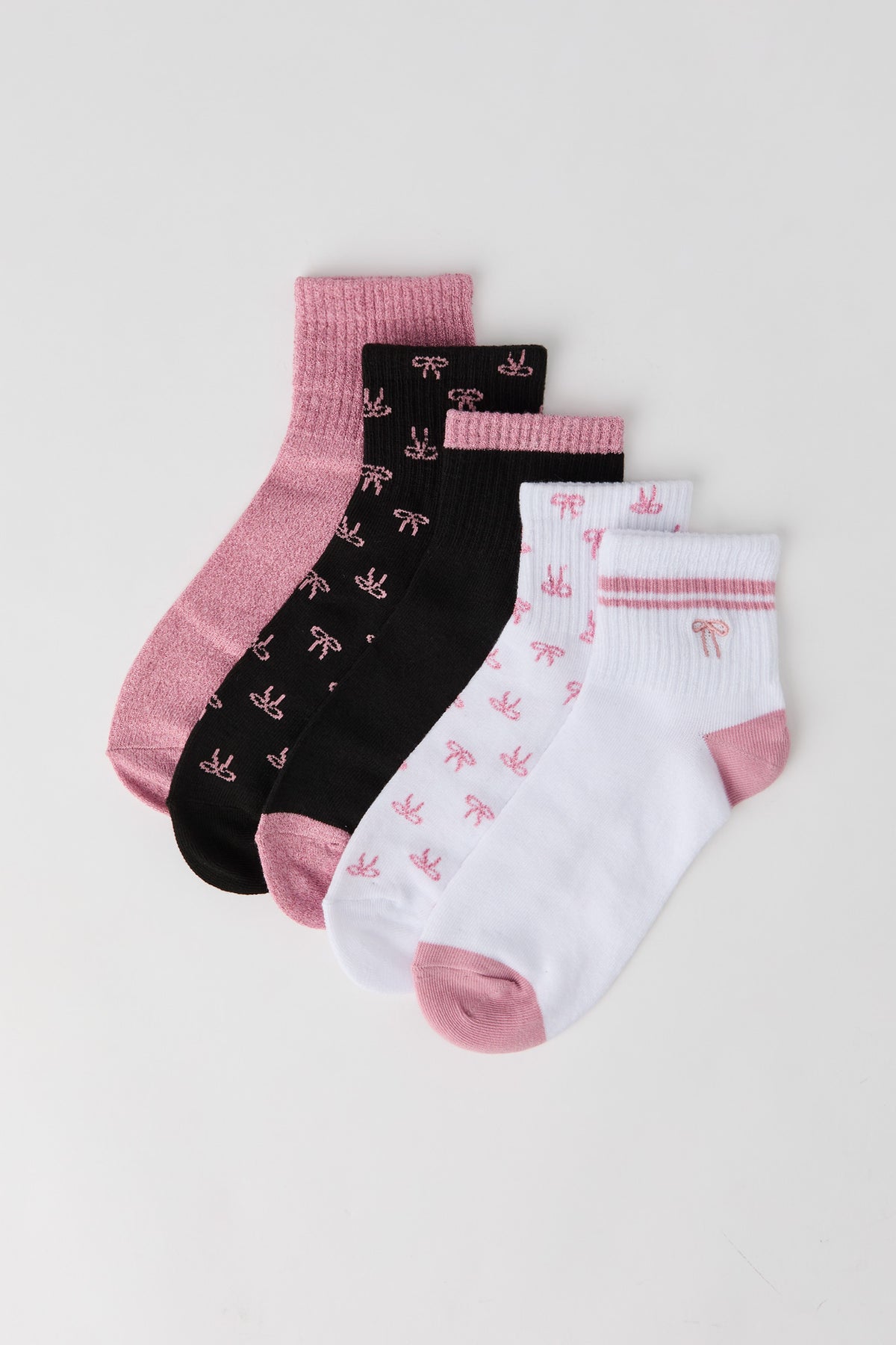 Chaussettes en lurex pour femmes (5 paires)
