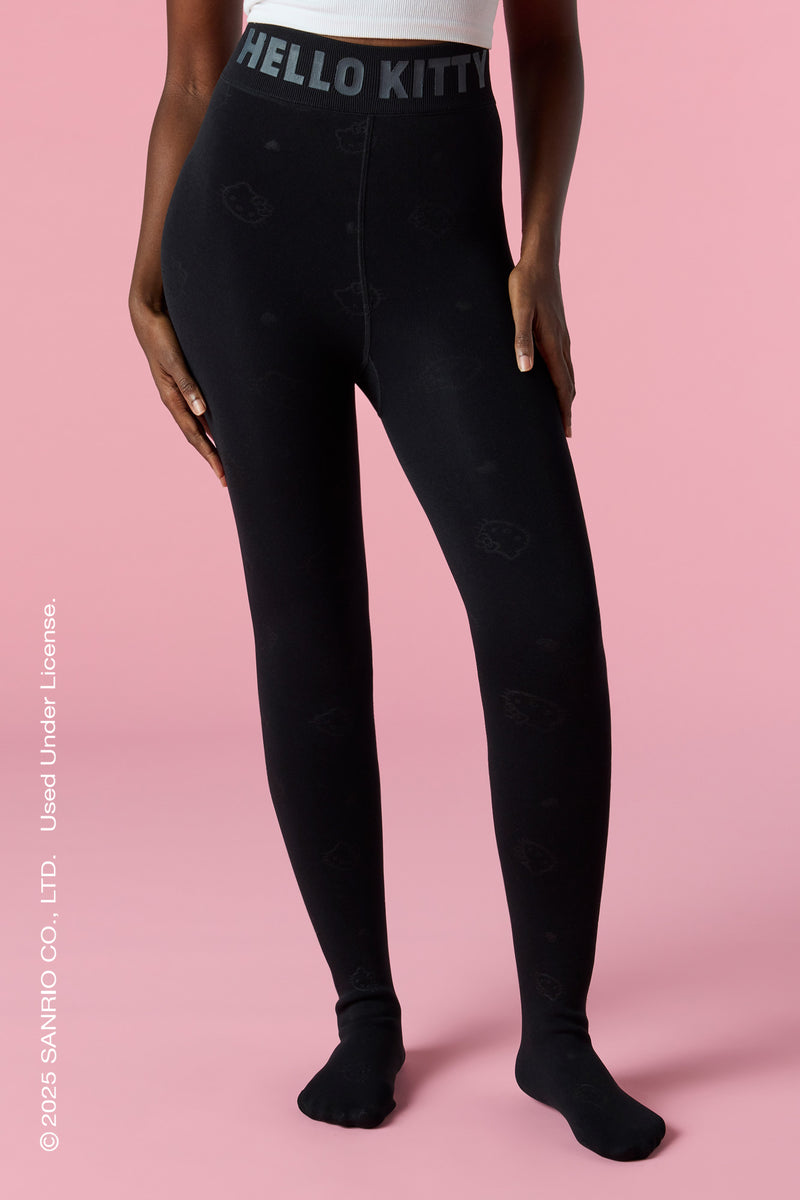 Hello Kitty® Embossed Faux Fur Lined Tights