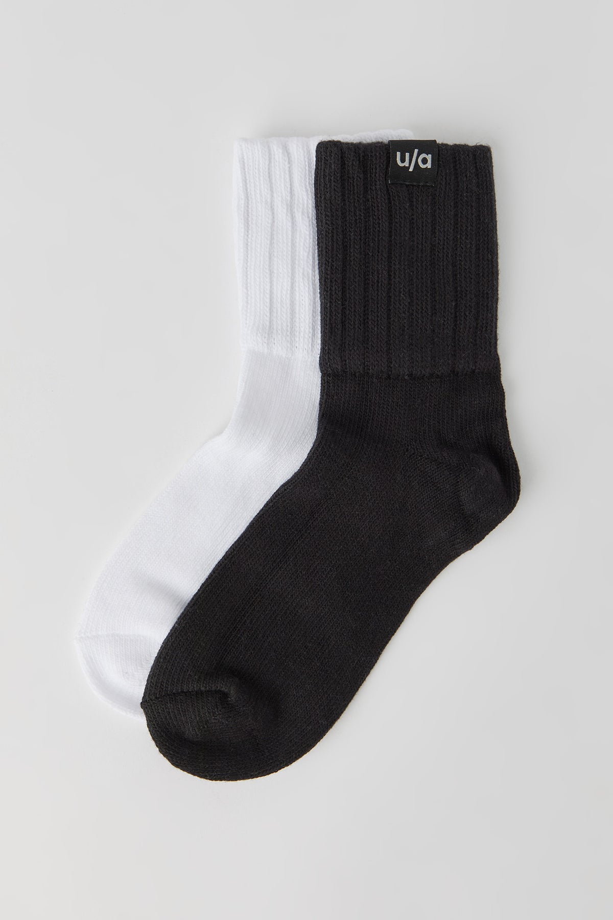 U/A Half-Crew Slouchy Socks (2 Pack) - Black