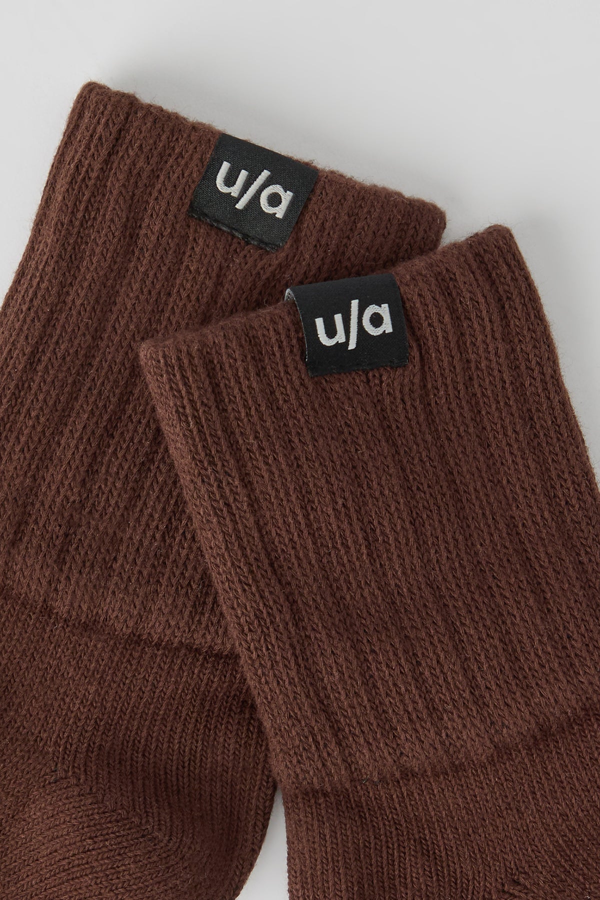 Alt View 2. U/A Half-Crew Slouchy Socks (2 Pack) - Brown