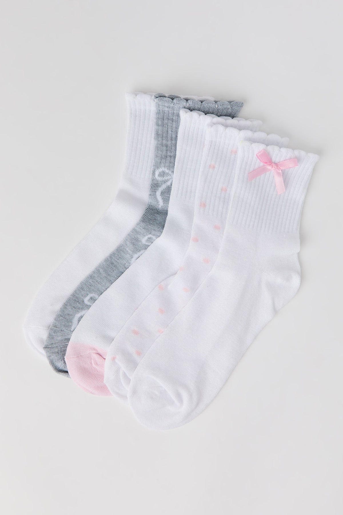 Chaussettes assorties en tricot (5 paires)