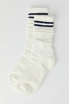Striped Slouchy Crew Socks