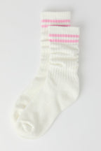 Striped Slouchy Crew Socks