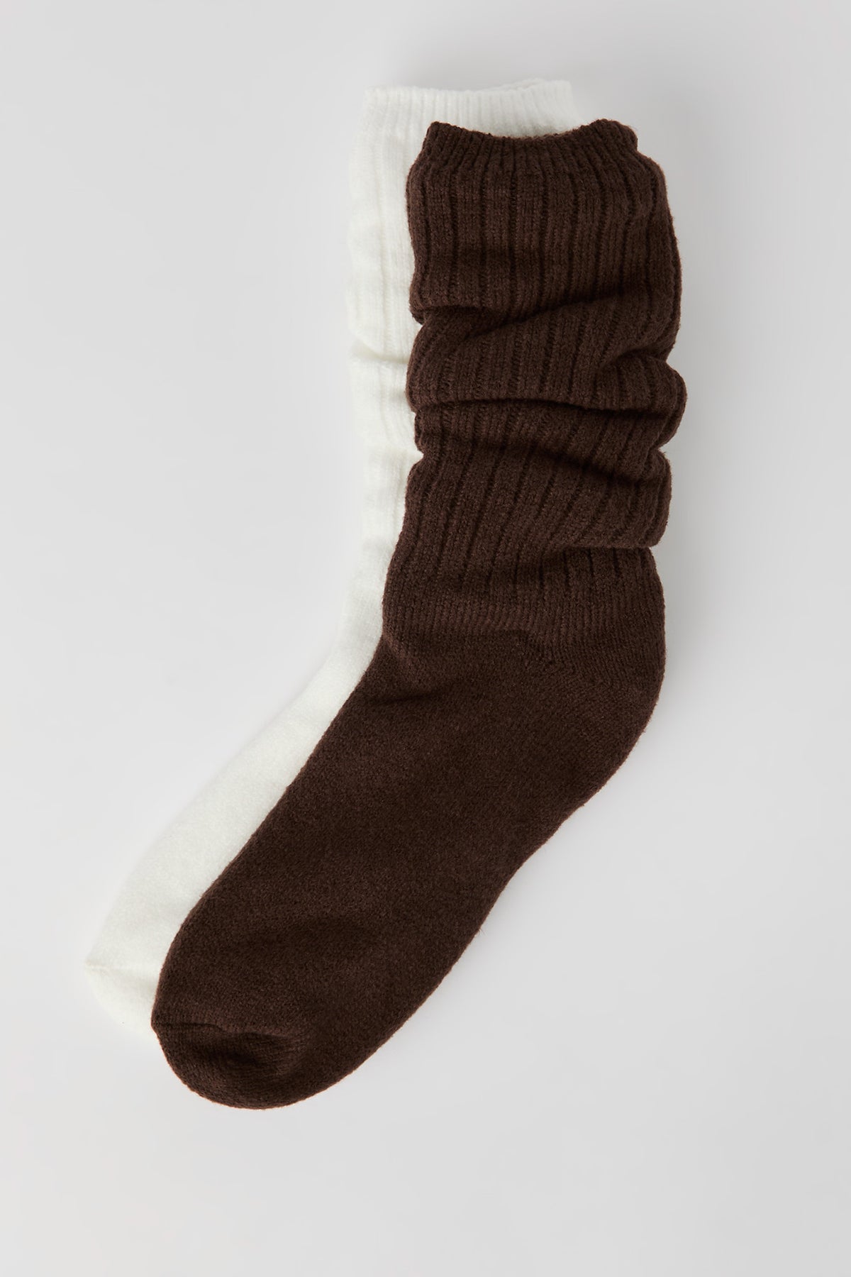 Soft Slouchy Socks (2 Pack) - Brown