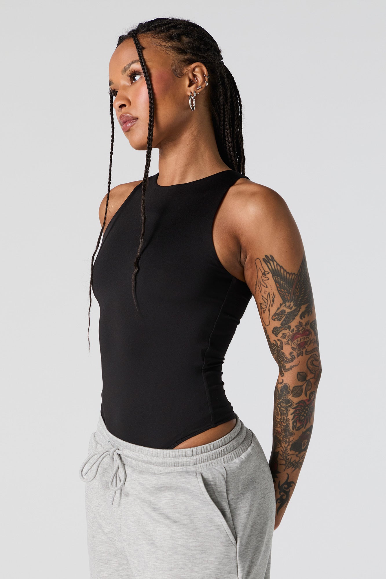 Contour High Neck Sleeveless Bodysuit