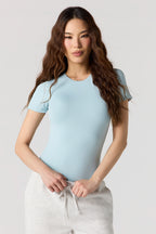 Maillot ras du cou profilé à manches courtes