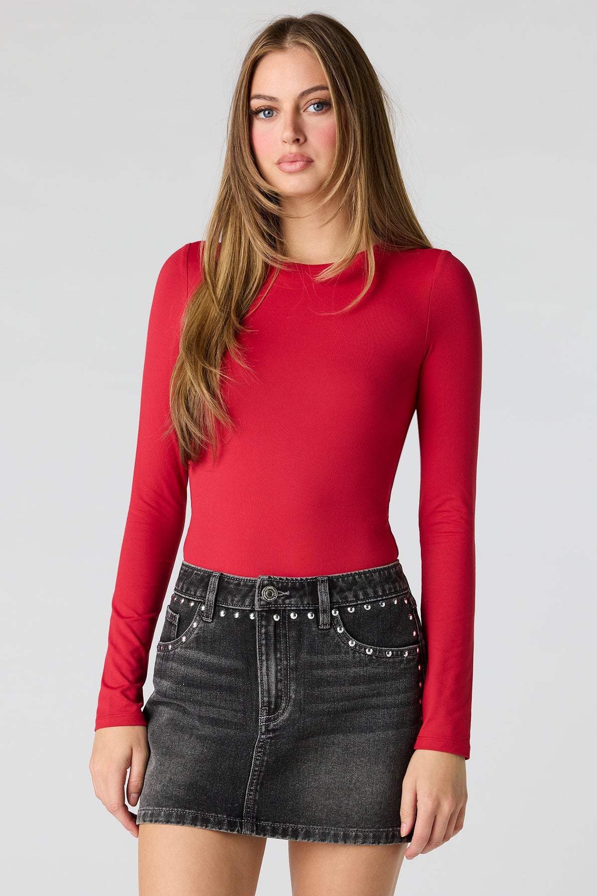 Maillot profilé en nylon lourd de luxe à manches longues