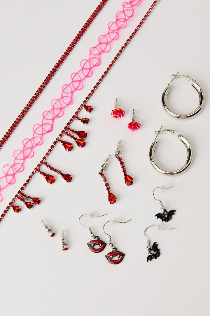 Halloween Necklace & Earring Set (9 Pack)