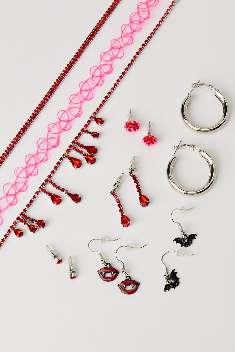 Halloween Necklace & Earring Set (9 Pack)