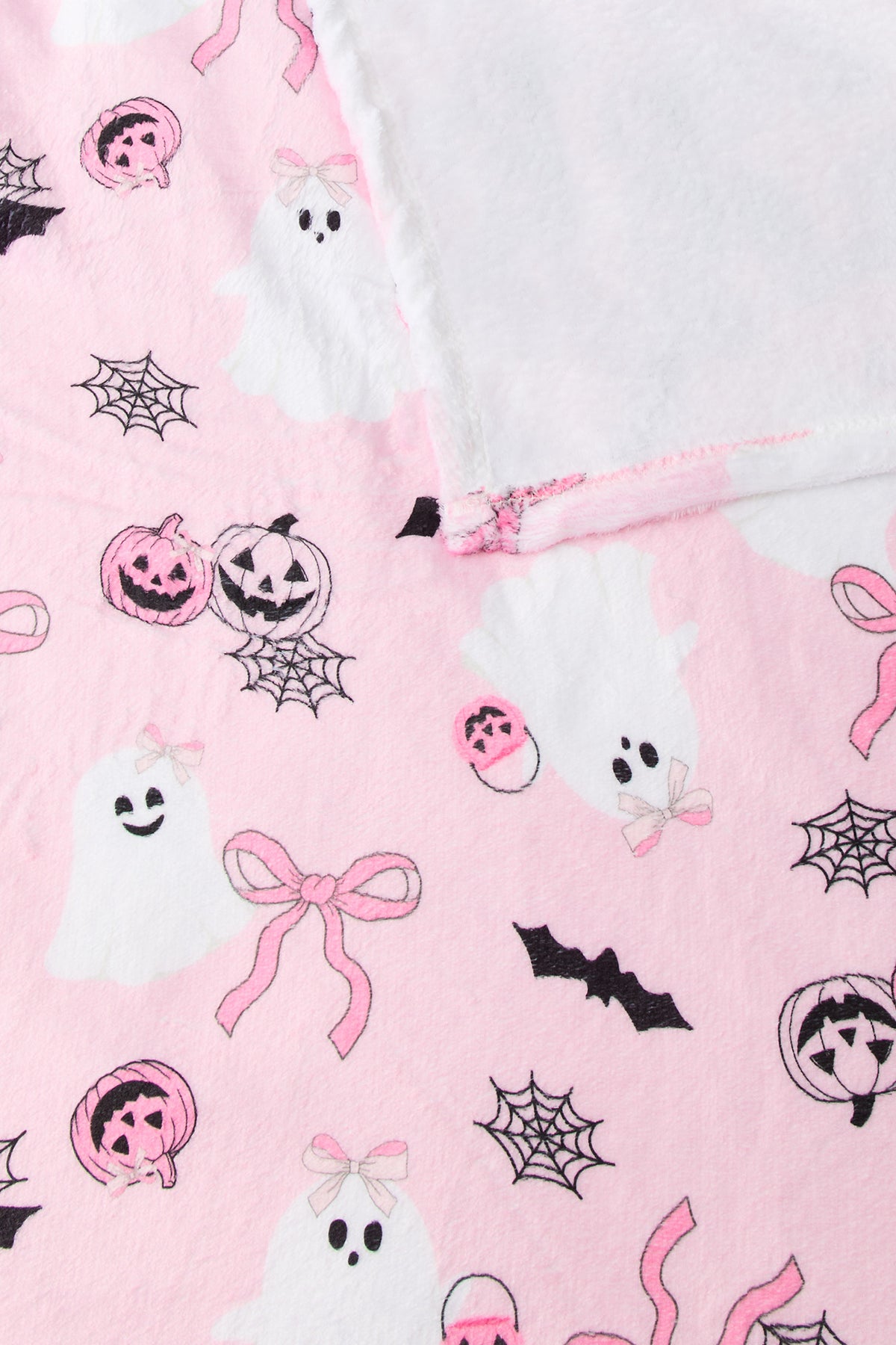 Alt View 2. Halloween Throw Blanket & Pillow Set - Pink
