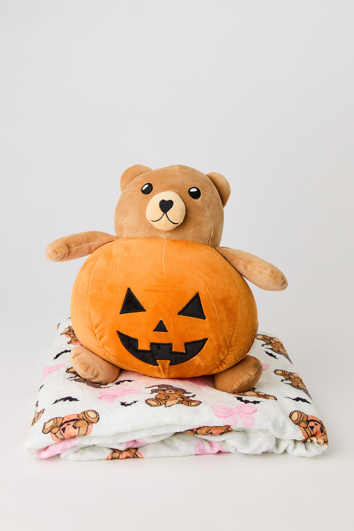 Halloween Throw Blanket & Pillow Set - Orange