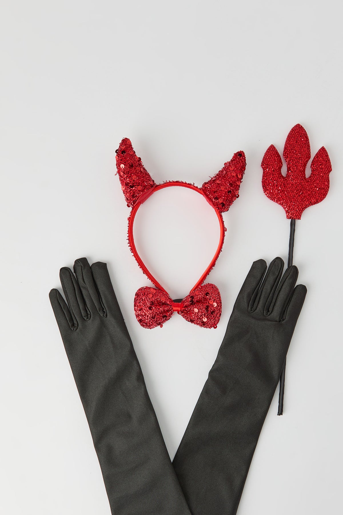 Alt View 3. Devil Costume Accessory Set - Red