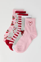 Christmas Quarter Socks (5 Pack)