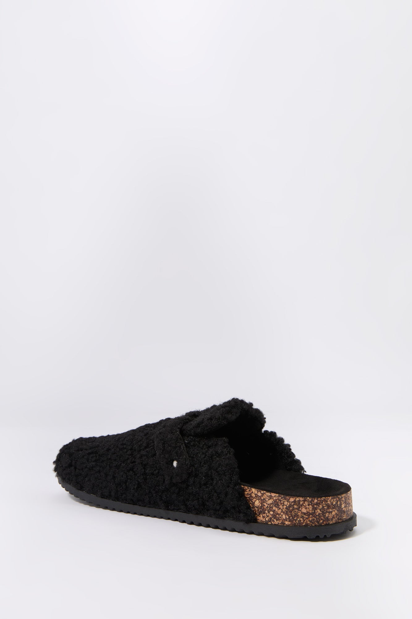 Faux Fur Cork Slipper Slides