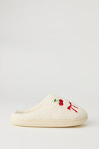 Pantoufles Fruits en Sherpa