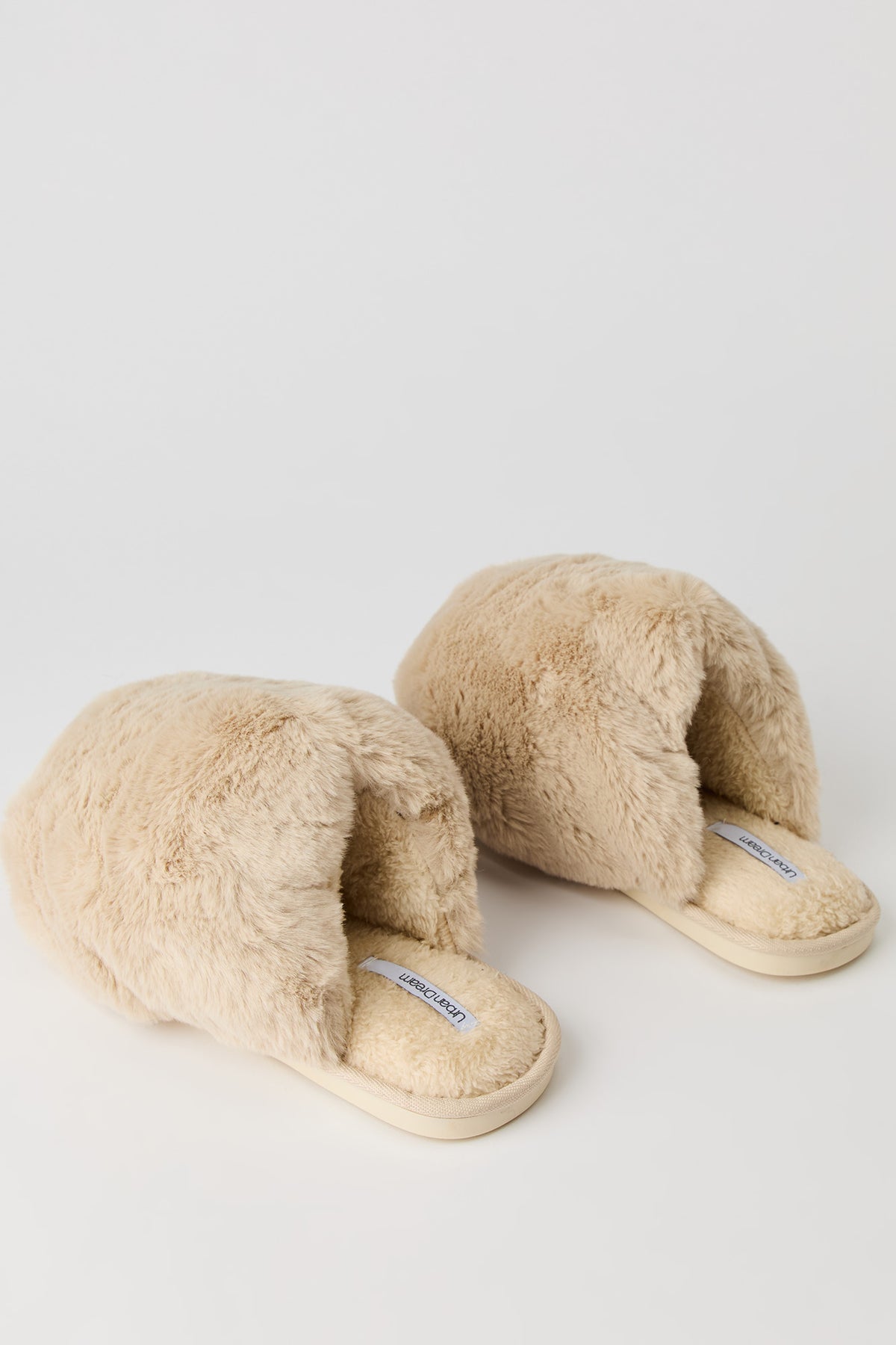 Alt View 3. Puff Slippers - Natural