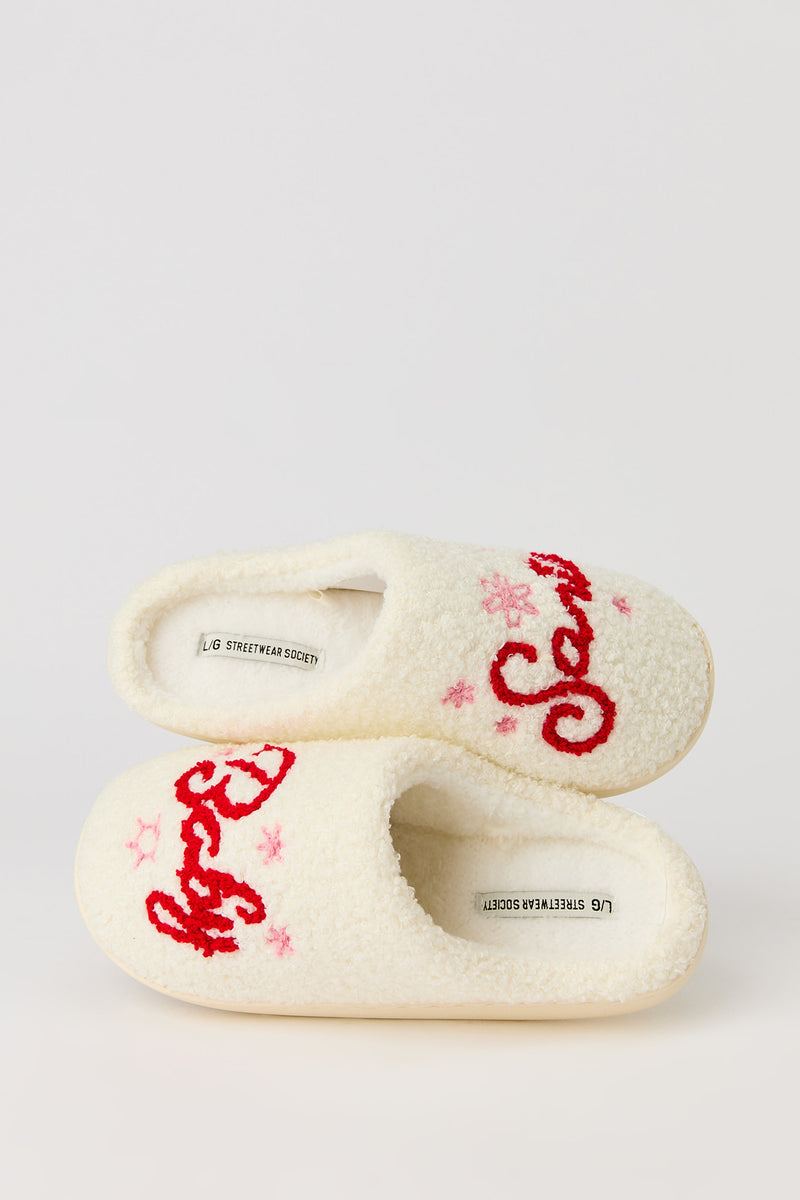 Pantoufles de Noël Santa Baby