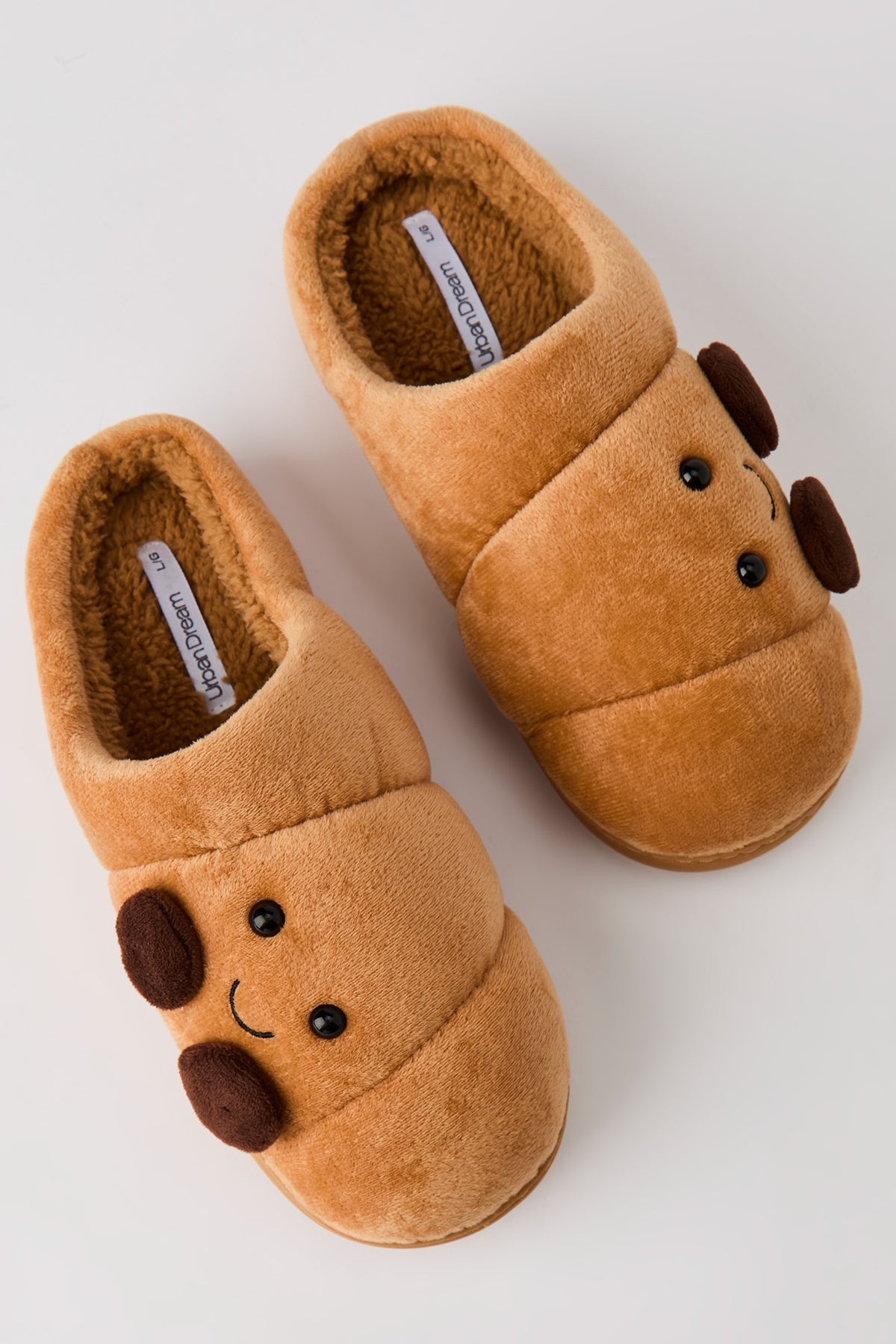 Alt View 2. 3D Croissant Slippers - Tan