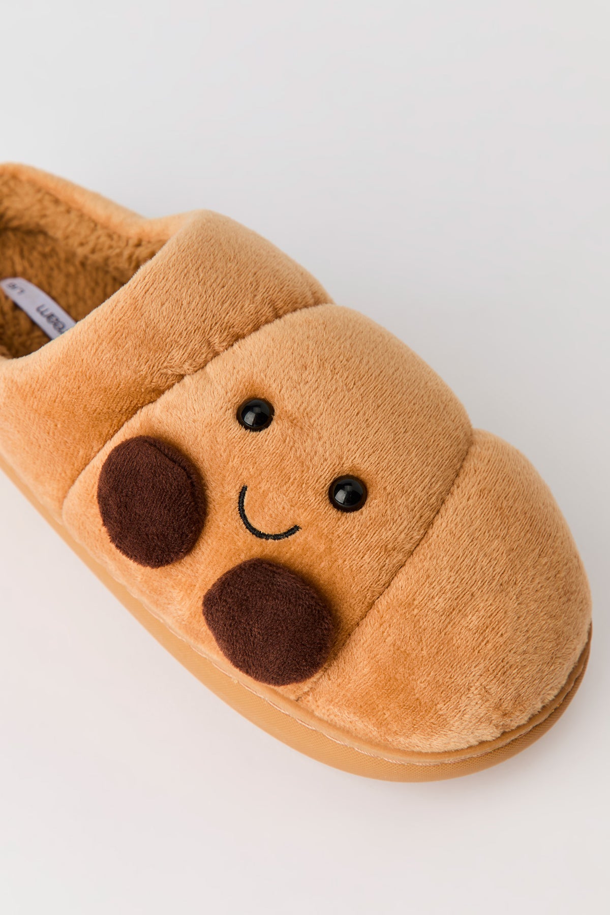 Alt View 3. 3D Croissant Slippers - Tan