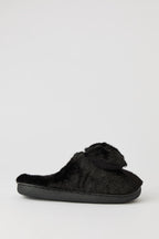 Faux Fur Bow Slippers