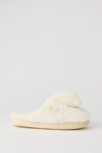 Faux Fur Bow Slippers