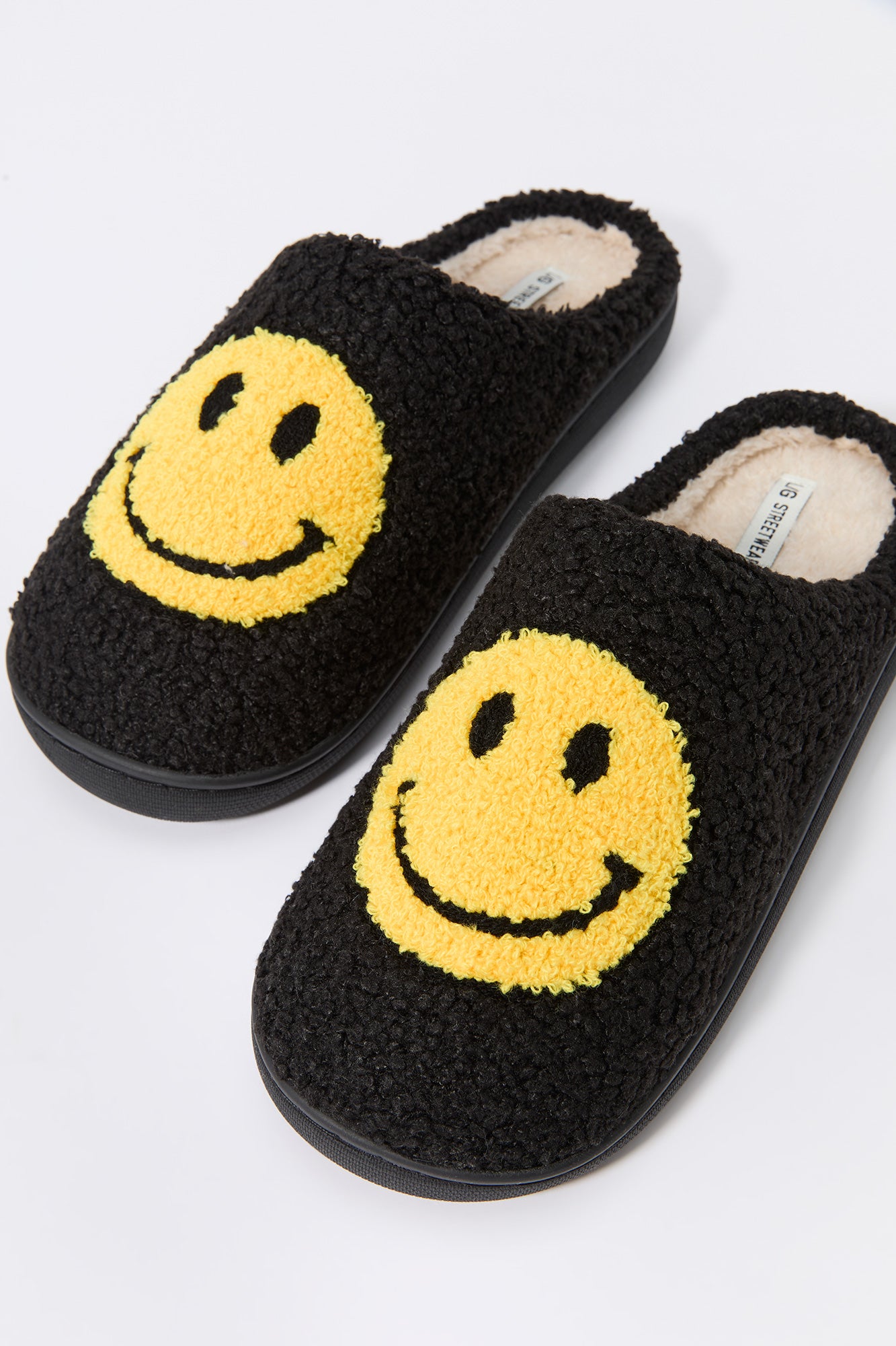 Happy Face Faux Fur Slipper