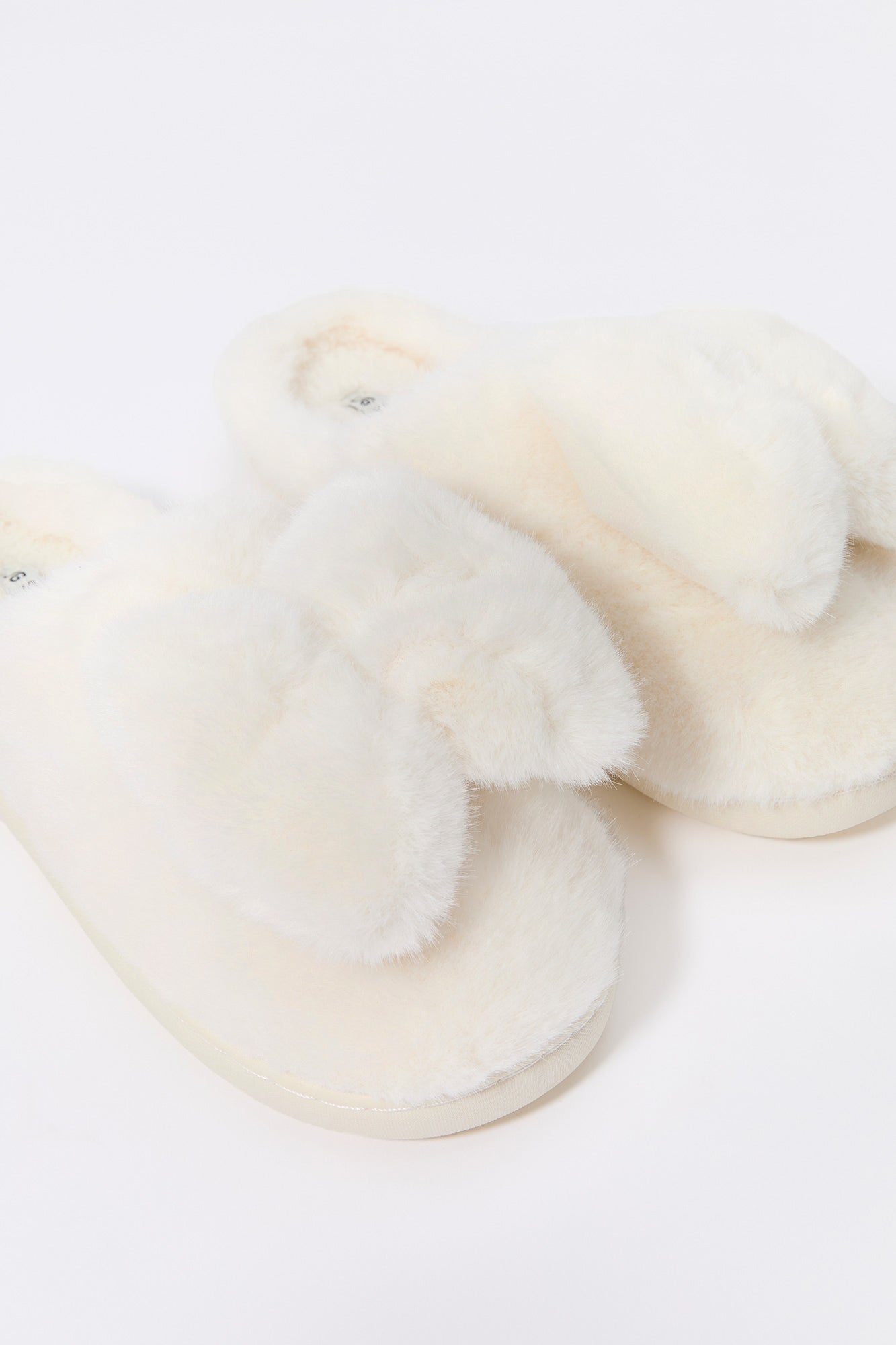 Faux Fur Bow Slipper