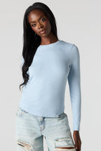 Ribbed Long Sleeve Top