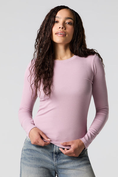 【YOURNUS】Destroyed Ribbed Long Sleeve Classic Ribbed Long Sleeve Top – Urban Planet