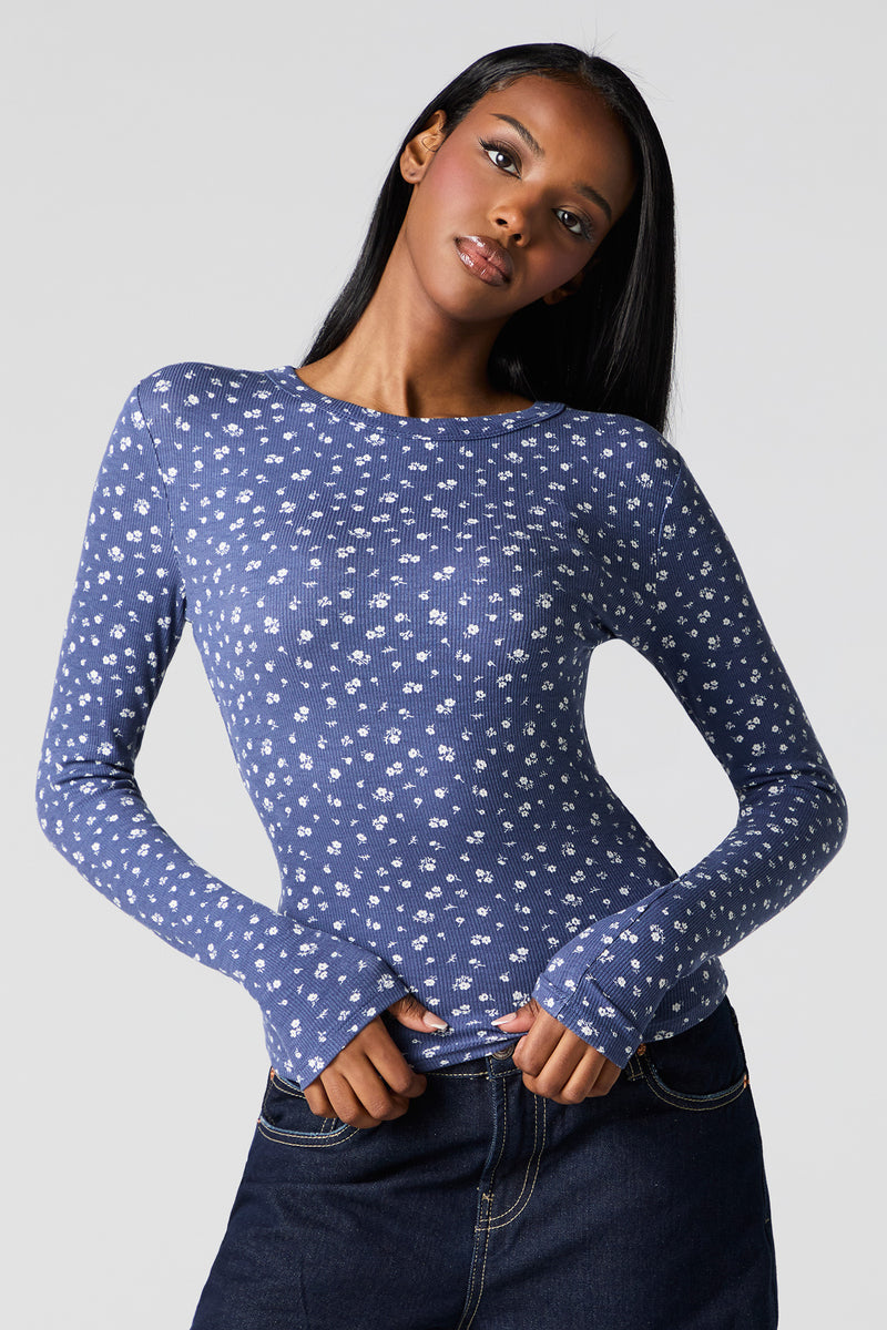 Classic Ribbed Long Sleeve Top