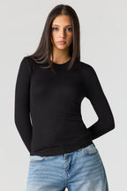 Ribbed Long Sleeve Top