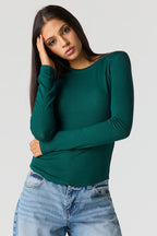 Ribbed Long Sleeve Top